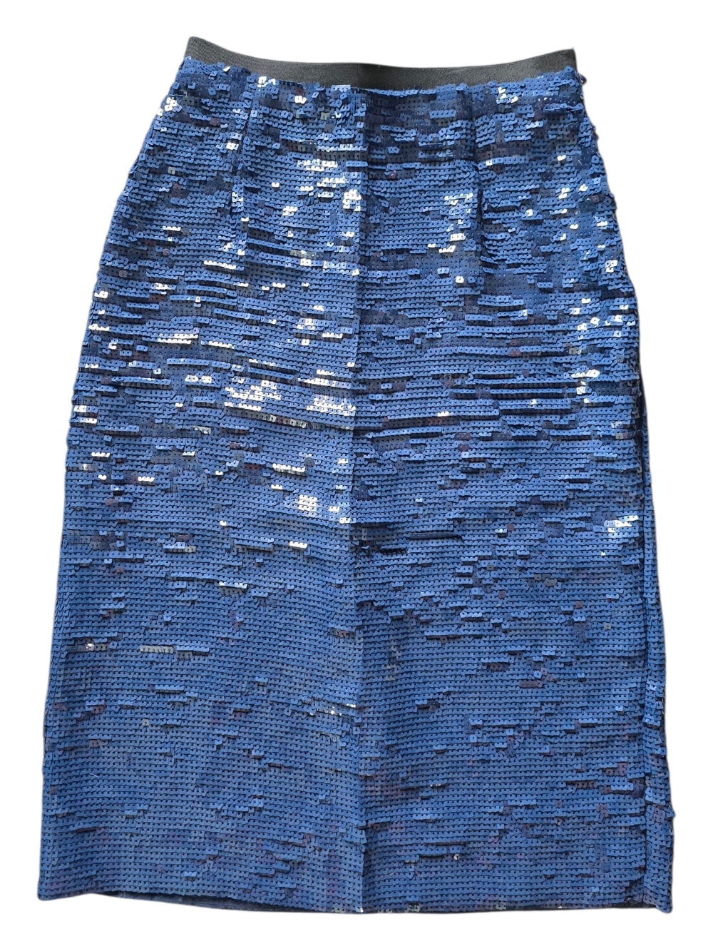 Marni Blue Sequin Pencil Skirt